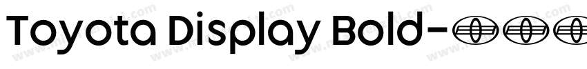 Toyota Display Bold字体转换